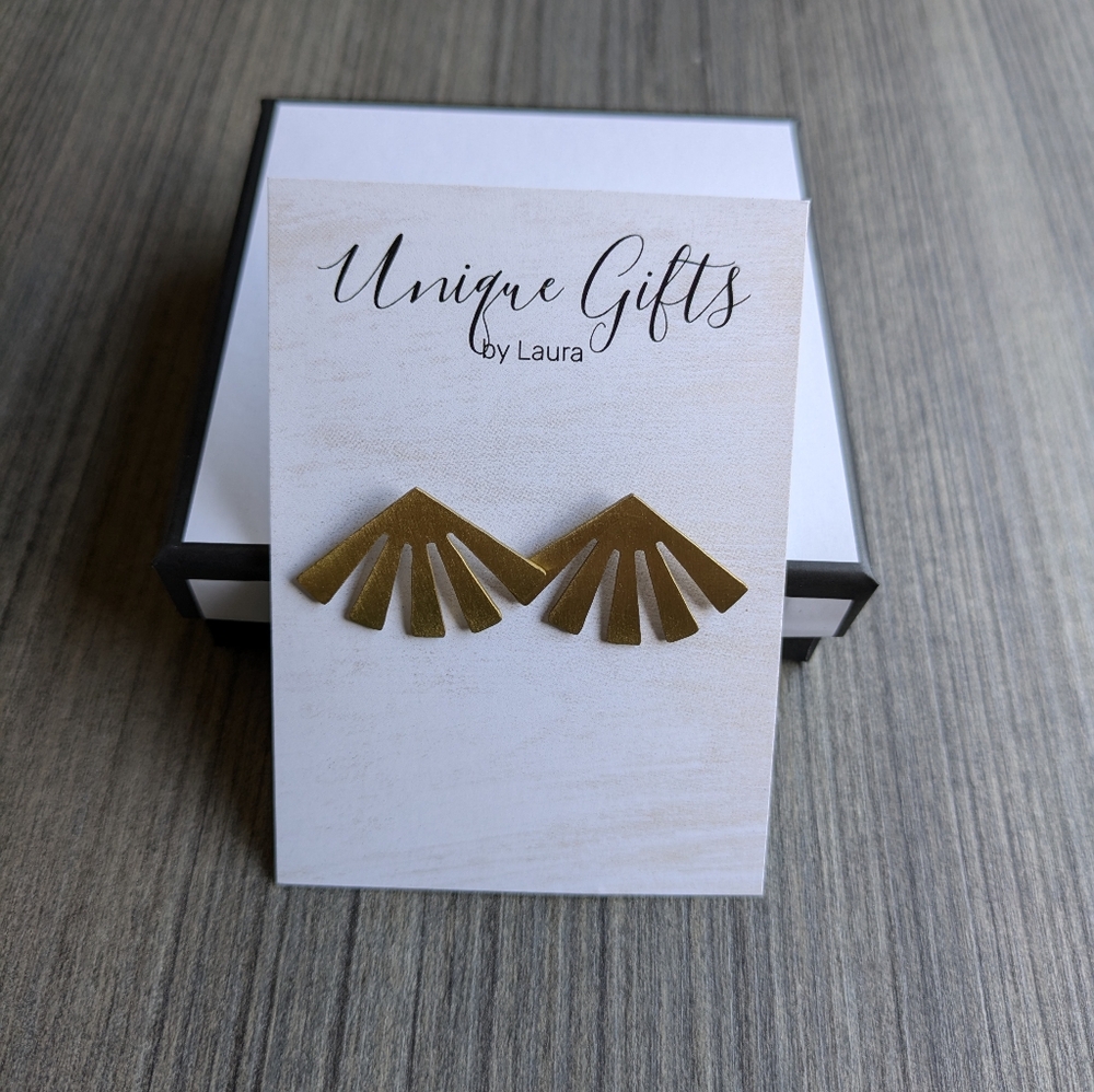 Melody Fan Stud Earrings